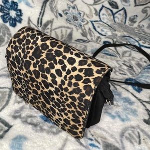 vintage animal print wallet crossbody bag